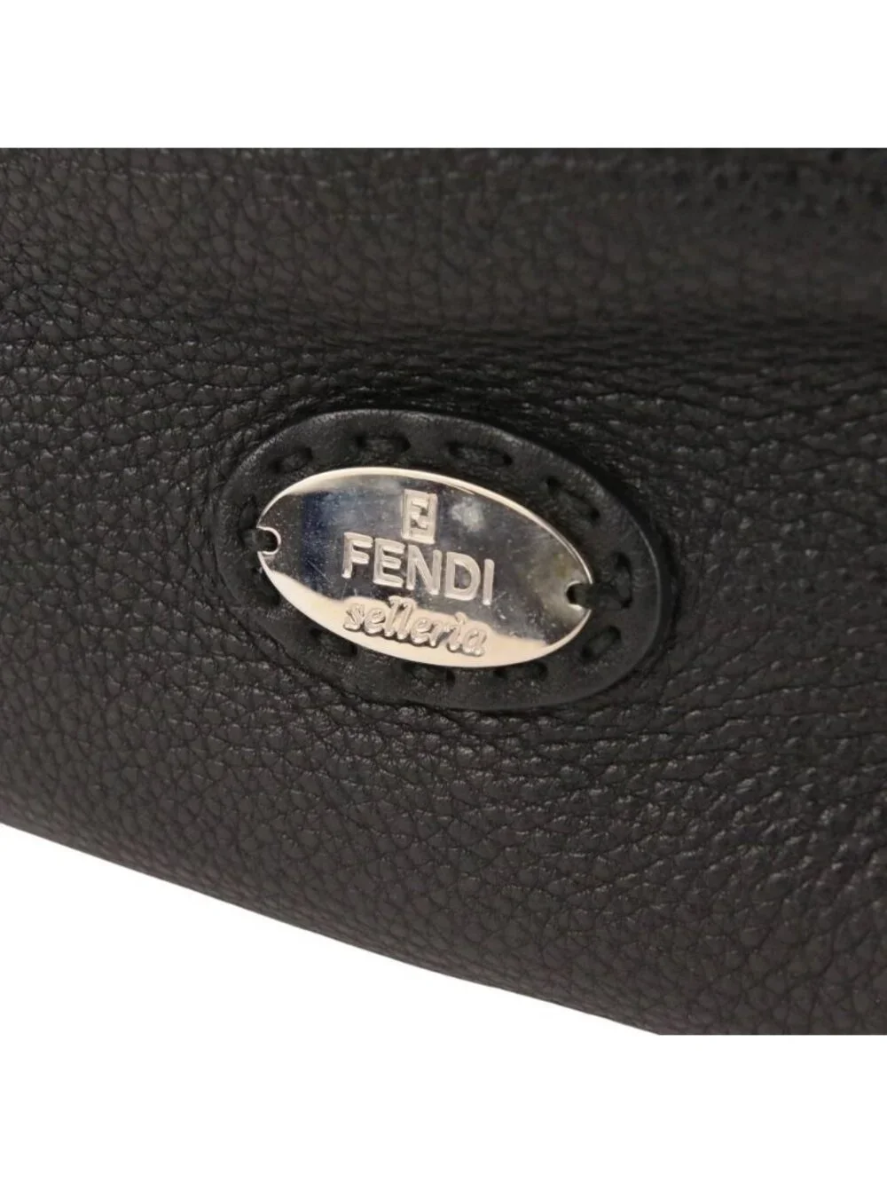 Fendi Selleria Roman Leather Stitch Tote